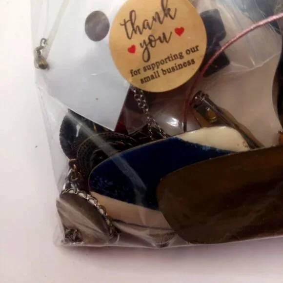 Bag Mixed Jewelry Lot Vintage Morden -Craft Lot - 10ozs - Picture 6 of 7